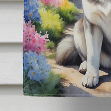 Load image into Gallery viewer, Alaskan Malamute Spring Path House Flag