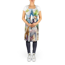 Load image into Gallery viewer, American Bulldog Spring Garden Apron – Artist-Designed Kitchen, BBQ &amp; Craft Apron