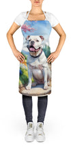 Load image into Gallery viewer, American Bulldog Spring Garden Apron – Artist-Designed Kitchen, BBQ &amp; Craft Apron