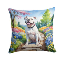 Load image into Gallery viewer, American Bulldog Spring Garden Throw Pillow