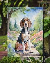 Load image into Gallery viewer, American English Coonhound Spring Path Garden Flag  – Dog-Themed Floral Outdoor Decor