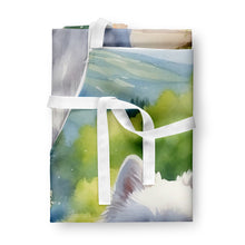 Load image into Gallery viewer, American Eskimo Spring Garden Apron – Artist-Designed Kitchen, BBQ &amp; Craft Apron