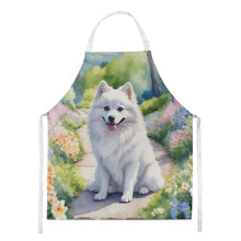 Load image into Gallery viewer, American Eskimo Spring Garden Apron – Artist-Designed Kitchen, BBQ &amp; Craft Apron