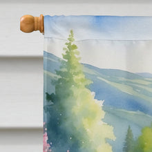 Load image into Gallery viewer, American Eskimo Spring Path House Flag
