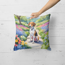 Load image into Gallery viewer, American Foxhound Spring Garden Throw Pillow