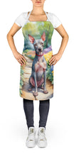 Load image into Gallery viewer, American Hairless Terrier Spring Garden Apron – Artist-Designed Kitchen, BBQ &amp; Craft Apron