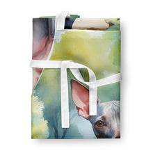 Load image into Gallery viewer, American Hairless Terrier Spring Garden Apron – Artist-Designed Kitchen, BBQ &amp; Craft Apron