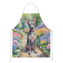 Load image into Gallery viewer, American Hairless Terrier Spring Garden Apron – Artist-Designed Kitchen, BBQ &amp; Craft Apron