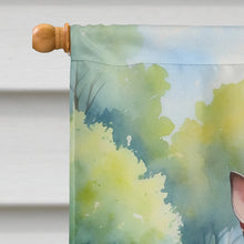 Load image into Gallery viewer, American Hairless Terrier Spring Path House Flag