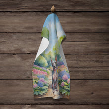 Load image into Gallery viewer, American Hairless Terrier Spring Garden Kitchen Towel