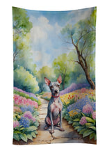 Load image into Gallery viewer, American Hairless Terrier Spring Garden Kitchen Towel