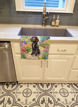 Load image into Gallery viewer, American Water Spaniel Spring Garden Kitchen Towel