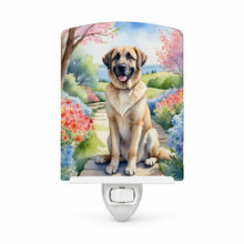 Load image into Gallery viewer, Anatolian Shepherd Spring Garden Ceramic Night Light Compact, UL-Certified, Ideal for Bedroom, Bathroom, Nursery, Hallway, Kitchen, 6x4x3, Multicolor