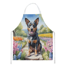 Load image into Gallery viewer, Australian Cattle Dog Spring Garden Apron – Artist-Designed Kitchen, BBQ &amp; Craft Apron