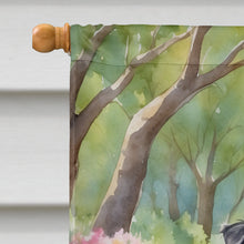 Load image into Gallery viewer, Australian Shepherd Spring Path House Flag