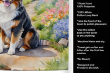 Load image into Gallery viewer, Australian Shepherd Spring Garden Kitchen Towel