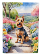 Load image into Gallery viewer, Australian Terrier Spring Path House Flag