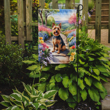Load image into Gallery viewer, Australian Terrier Spring Path Garden Flag  – Dog-Themed Floral Outdoor Decor