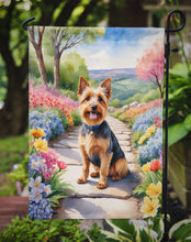 Load image into Gallery viewer, Australian Terrier Spring Path Garden Flag  – Dog-Themed Floral Outdoor Decor