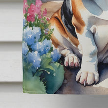 Load image into Gallery viewer, Basset Hound Spring Path House Flag