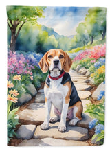 Load image into Gallery viewer, Beagle Spring Garden Path Flag  – Dog-Themed Floral Outdoor Decor