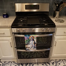 Load image into Gallery viewer, Beagle Spring Garden Kitchen Towel