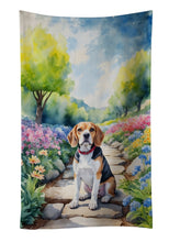 Load image into Gallery viewer, Beagle Spring Garden Kitchen Towel