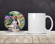 Load image into Gallery viewer, Beagle Spring Garden Large Sandstone Coasters Pack of 4
