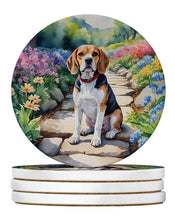 Load image into Gallery viewer, Beagle Spring Garden Large Sandstone Coasters Pack of 4