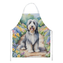 Load image into Gallery viewer, Bearded Collie Spring Garden Apron – Artist-Designed Kitchen, BBQ &amp; Craft Apron