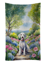 Load image into Gallery viewer, Bedlington Terrier Spring Garden Kitchen Towel