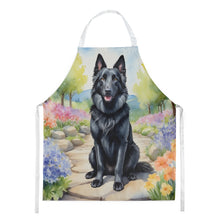 Load image into Gallery viewer, Belgian Sheepdog Spring Path Apron – Artist-Designed Kitchen, BBQ &amp; Craft Apron