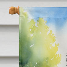 Load image into Gallery viewer, Belgian Sheepdog Spring Path House Flag