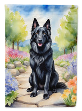 Load image into Gallery viewer, Belgian Sheepdog Spring Path House Flag