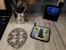 Load image into Gallery viewer, Belgian Sheepdog Spring Path Pot Holders - Set of 2 Decorative Kitchen Helpers | Made in the USA