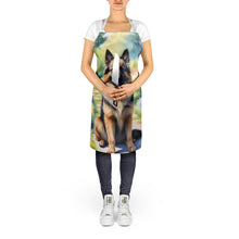 Load image into Gallery viewer, Belgian Tervuren Spring Path Apron – Artist-Designed Kitchen, BBQ &amp; Craft Apron