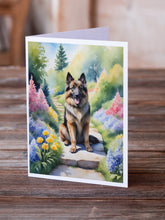Load image into Gallery viewer, Belgian Tervuren Spring Path Greeting Cards - Blank Note Cards – 8-Pack of Artist-Designed Cards with Envelopes