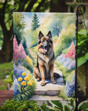 Load image into Gallery viewer, Belgian Tervuren Spring Path Garden Flag  – Dog-Themed Floral Outdoor Decor