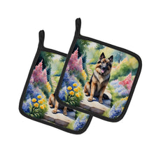 Load image into Gallery viewer, Belgian Tervuren Spring Path Pot Holders - Set of 2 Decorative Kitchen Helpers | Made in the USA