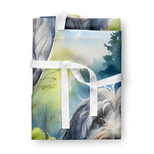 Load image into Gallery viewer, Bergamasco Sheepdog Spring Path Apron – Artist-Designed Kitchen, BBQ &amp; Craft Apron