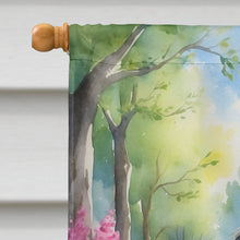 Load image into Gallery viewer, Bergamasco Sheepdog Spring Path House Flag