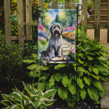Load image into Gallery viewer, Bergamasco Sheepdog Spring Path Garden Flag  – Dog-Themed Floral Outdoor Decor