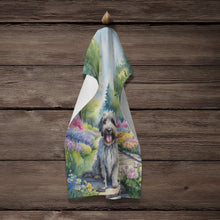Load image into Gallery viewer, Bergamasco Sheepdog Spring Path Kitchen Towel
