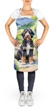 Load image into Gallery viewer, Bernedoodle Spring Path Apron – Artist-Designed Kitchen, BBQ &amp; Craft Apron