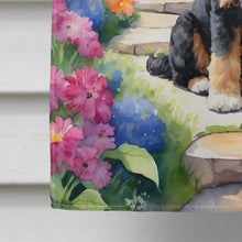 Load image into Gallery viewer, Bernedoodle Spring Path House Flag