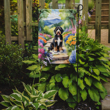 Load image into Gallery viewer, Bernedoodle Spring Path Garden Flag  – Dog-Themed Floral Outdoor Decor