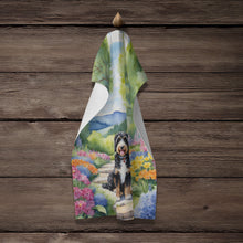 Load image into Gallery viewer, Bernedoodle Spring Path Kitchen Towel
