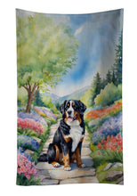 Load image into Gallery viewer, Bernese Mountain Dog Spring Path Kitchen Towel