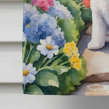 Load image into Gallery viewer, Bichon Frise Spring Path House Flag