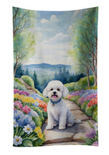 Load image into Gallery viewer, Bichon Frise Spring Path Kitchen Towel